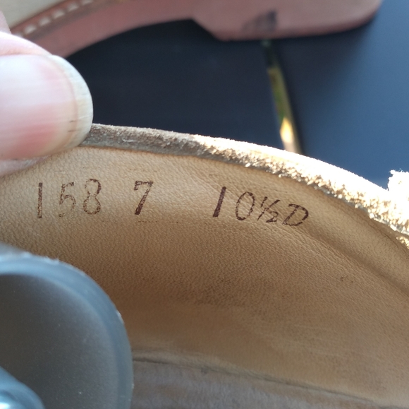 Men's Vintages Roots Leather Shoes, Sandals, Size 10.5D, Light Tan / Nude - Picture 6 of 13